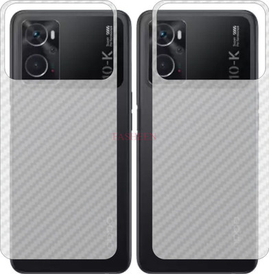 Fasheen Back Screen Guard for OPPO K 10 CPH2373 (3D Carbon Fiber Finish)(Pack of 2)