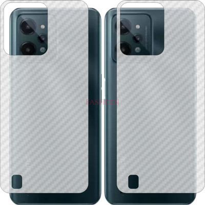 Fasheen Back Screen Guard for REALME C 31 (3D Carbon Fiber Finish)(Pack of 2)