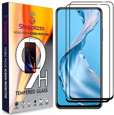Shoppitzzo Edge To Edge Tempered Glass for SAMSUNG Galaxy A71, A81, A91/Tempered glass/Edge to Edge/9H(Pack of 2)