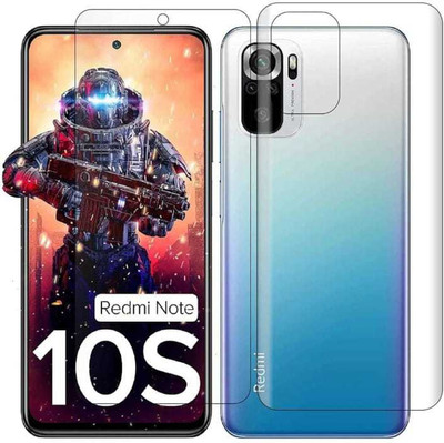 YORBON Front and Back Tempered Glass for REDMI NOTE 10S(Pack of 1)