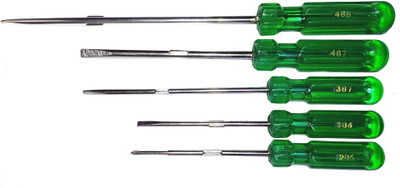 MHERAS Small To Long with Magnet 2 in 1 pack of 5 Pcs Combination Screwdriver Set(Pack of 5)