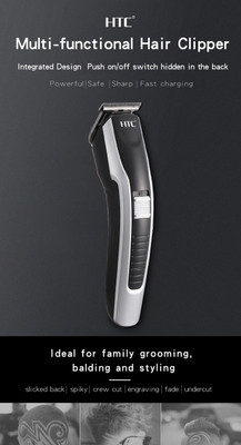 Fireplay AT538 Professional Hair Clipper cordless Rechargeable hair Trimmer F9 Trimmer 45 min  Runtime 4 Length Settings(Black)
