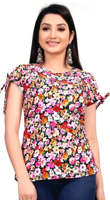 MANTRA DESIGNER Casual Floral Print Women Multicolor Top