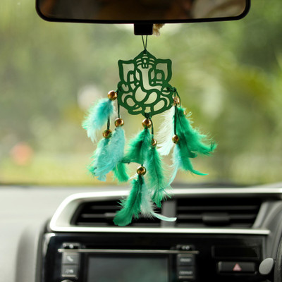 DULI Handmade Ganesha Car Hanging Dreamcatcher Windchime for Home Decoration Car Hanging Ornament(Pack of 1)
