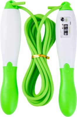 SYGA Fitness Skipping Rope Electronic Skip Rope 2.8M for Adult Men and Women-Green Freestyle Skipping Rope(Length: 17 cm)