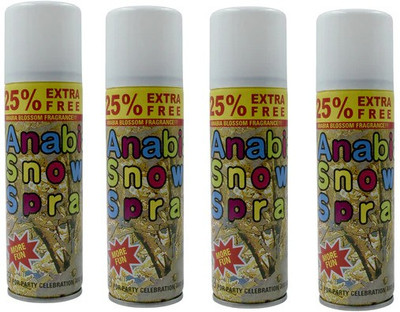 Akshit 4 Pack OF Spray Party Celebration & Decoration Snow Spray Snow Spray(1000 ml, Pack of 4)