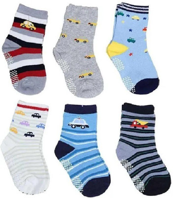 twotogether Baby Boys & Baby Girls Printed Ankle Length(Pack of 6)