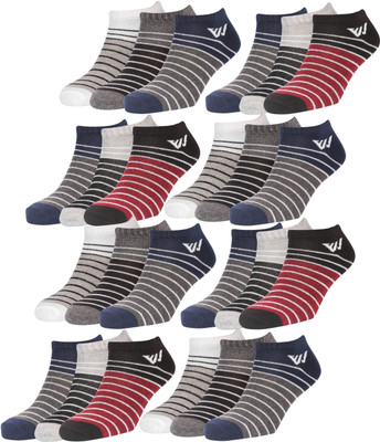Winget Men & Women Solid Ankle Length(Pack of 12)