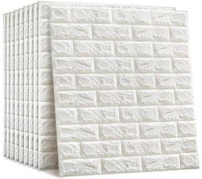 REMICH Abstract White Wallpaper(77 cm x 70 cm, Pack of 4)