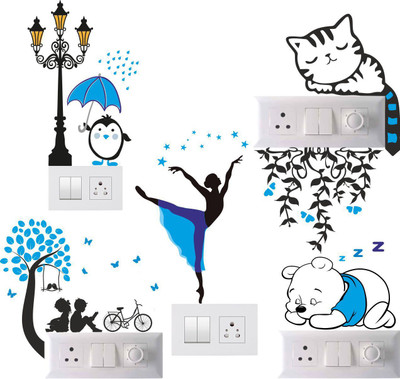 LetsApply 45 cm Switch Board Sticker Switch Sticker Switch Panel Sticker Wall Sticker Self Adhesive Sticker(Pack of 1)