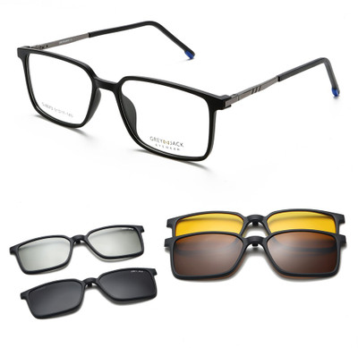 Grey Jack Rectangular Sunglasses(For Men & Women, Multicolor)