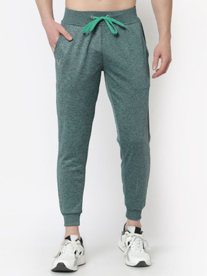 UZARUS Solid Men Dark Green Track Pants