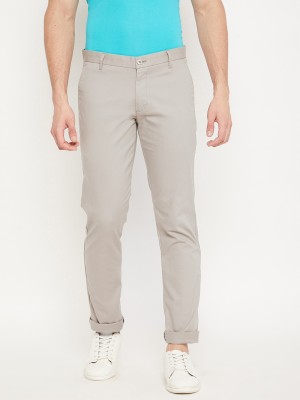 DUKE Slim Fit Men Beige Trousers