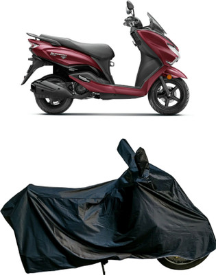 Autofly Waterproof Two Wheeler Cover for Suzuki(Burgman Electric, Black)