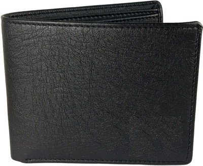 Geelark Men Casual Black Artificial Leather Wallet(8 Card Slots)