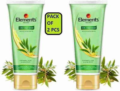 Elements WeIIness 3 in 1 face wash(Pack of 2, 120 g)
