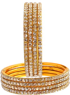 Terraband Alloy Gold-plated Bangle Set(Pack of 8)
