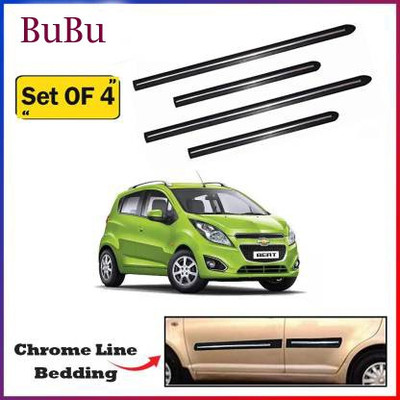 Bubu Car Door Side Chrome-line Beading suitable for chevrolet beat (set of 4) Car Beading Roll For Door(5 m)
