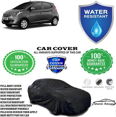 Tamanchi Autocare Car Cover For Hyundai EON D Lite Plus Option(Black)