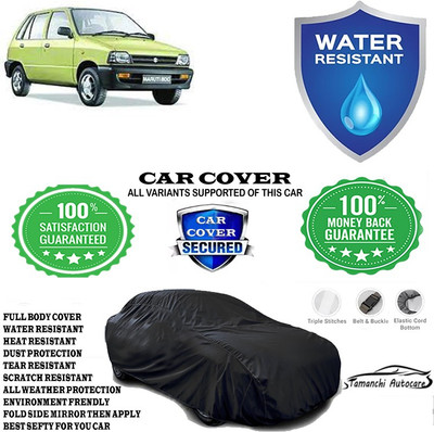 Tamanchi Autocare Car Cover For Maruti Suzuki 800 DUO Std LPG(Black)