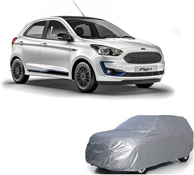 Anlopeproducts Car Cover For Ford Figo Aspire 1.2 Ti-VCT Ambiente (With Mirror Pockets)(Silver)