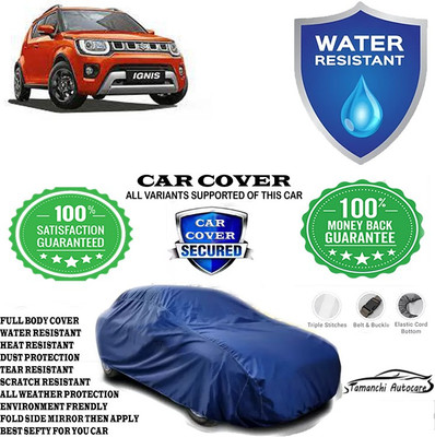 Tamanchi Autocare Car Cover For Maruti Suzuki Ignis 1.2 AMT Alpha Petrol(Blue)
