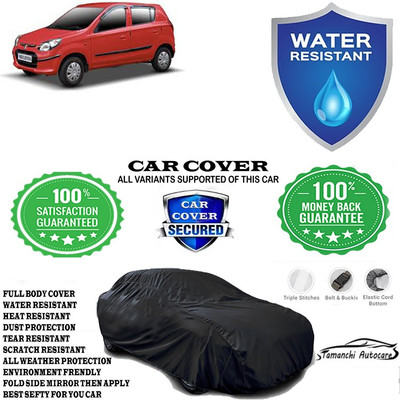 Tamanchi Autocare Car Cover For Maruti Suzuki Alto 800 VXI Plus Petrol(Black)
