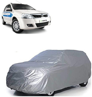 Anlopeproducts Car Cover For Mahindra E Verito D6 (With Mirror Pockets)(Silver)