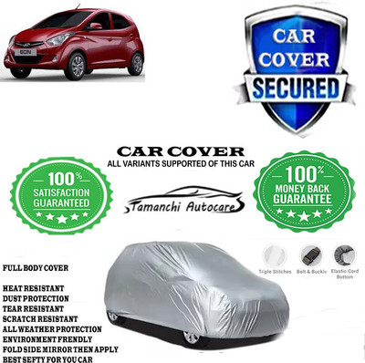 Tamanchi Autocare Car Cover For Hyundai EON 1.0 Magna Plus Option O(Silver)
