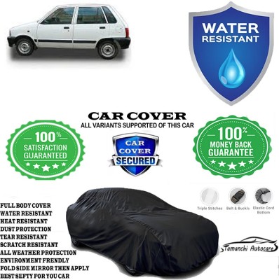 Tamanchi Autocare Car Cover For Maruti Suzuki 800 EX 5 Speed(Black)