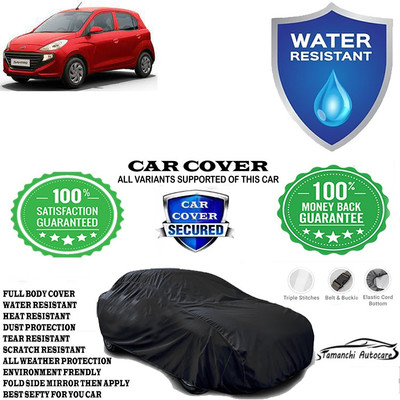 Tamanchi Autocare Car Cover For Hyundai Santro Sportz AMT Petrol(Black)