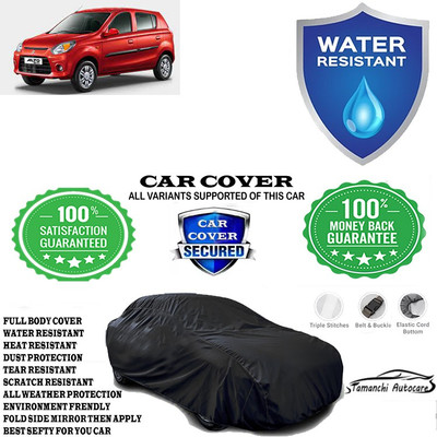 Tamanchi Autocare Car Cover For Maruti Suzuki Alto 800(Black)