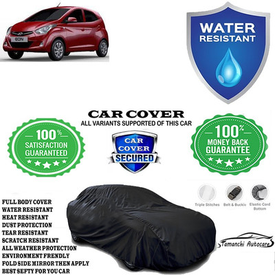 Tamanchi Autocare Car Cover For Hyundai EON 1.0 Magna Plus Option O(Black)