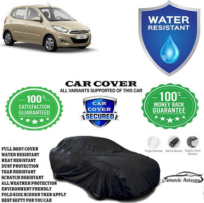Tamanchi Autocare Car Cover For Hyundai i10 Era(Black)