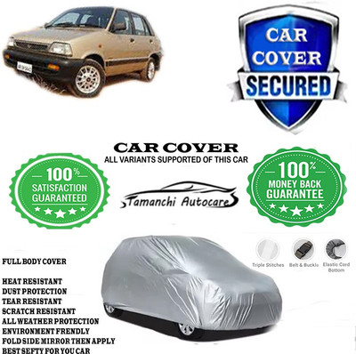 Tamanchi Autocare Car Cover For Maruti Suzuki 800 MPFI 5 SPEED TYPEII(Silver)