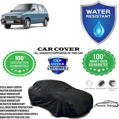 Tamanchi Autocare Car Cover For Maruti Suzuki 800 MPFI 4SPEED TI(Black)