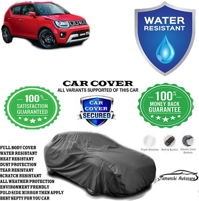 Tamanchi Autocare Car Cover For Maruti Suzuki Ignis 1.2 Zeta Petrol(Grey)