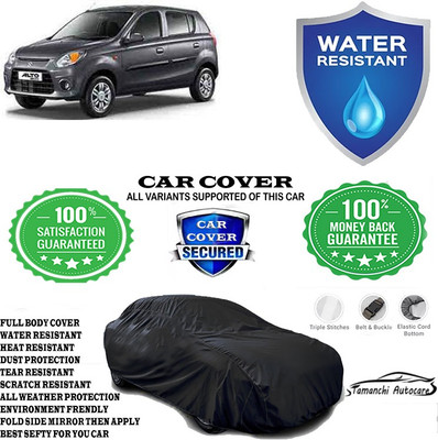 Tamanchi Autocare Car Cover For Maruti Suzuki Alto 800 Std Optional(Black)