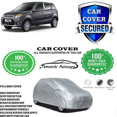 Tamanchi Autocare Car Cover For Maruti Suzuki Alto 800 Std Optional(Silver)