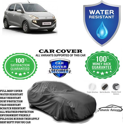 Tamanchi Autocare Car Cover For Hyundai Santro Asta Petrol(Grey)