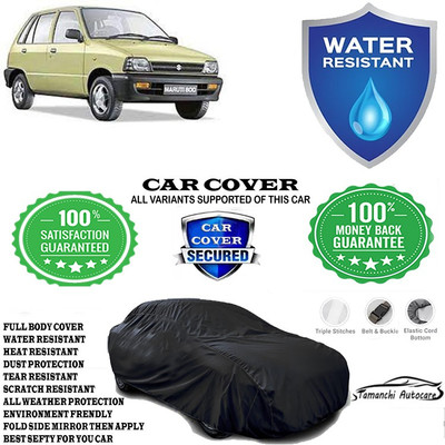 Tamanchi Autocare Car Cover For Maruti Suzuki 800 DUO AC LPG(Black)