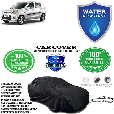 Tamanchi Autocare Car Cover For Maruti Suzuki Alto 800 LX Optional(Black)