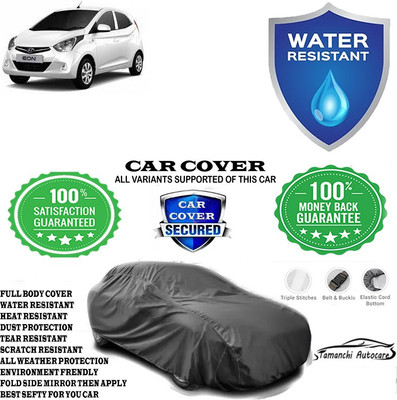 Tamanchi Autocare Car Cover For Hyundai EON 1.0 Kappa Magna Plus Optional(Grey)