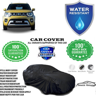 Tamanchi Autocare Car Cover For Maruti Suzuki Ignis 1.3 Delta(Black)