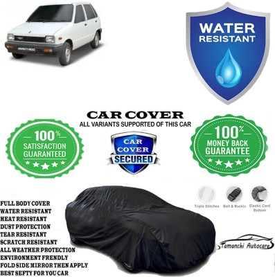 Tamanchi Autocare Car Cover For Maruti Suzuki 800 AC Uniq(Black)