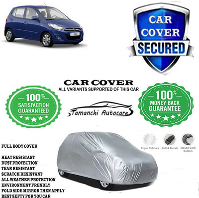 Tamanchi Autocare Car Cover For Hyundai i10 1.2L(Silver)