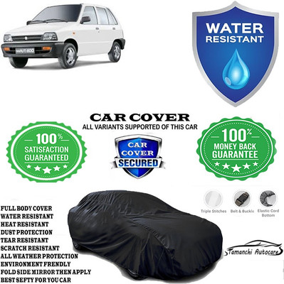 Tamanchi Autocare Car Cover For Maruti Suzuki 800 Std BSIII(Black)