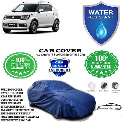 Tamanchi Autocare Car Cover For Maruti Suzuki Ignis 1.2 AMT Zeta Petrol(Blue)