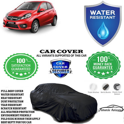 Tamanchi Autocare Car Cover For Honda Brio VX(Black)