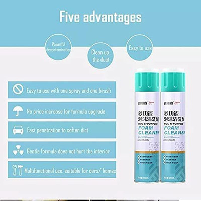 Sunrise Shopping Mall Multipurpose Car Care Cleaner Foam Spray, & Interior 650 ML 008 Vehicle Interior Cleaner(650 ml)